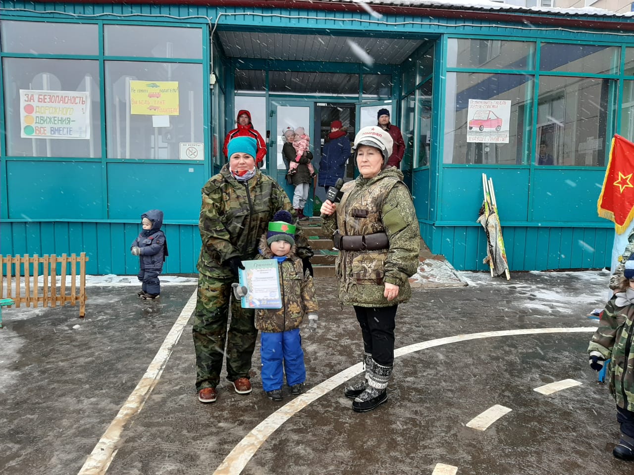 В Пестречинском детском саду «Колокольчик» по традиции провели  спортивно-патриотическую игру «Зарница»