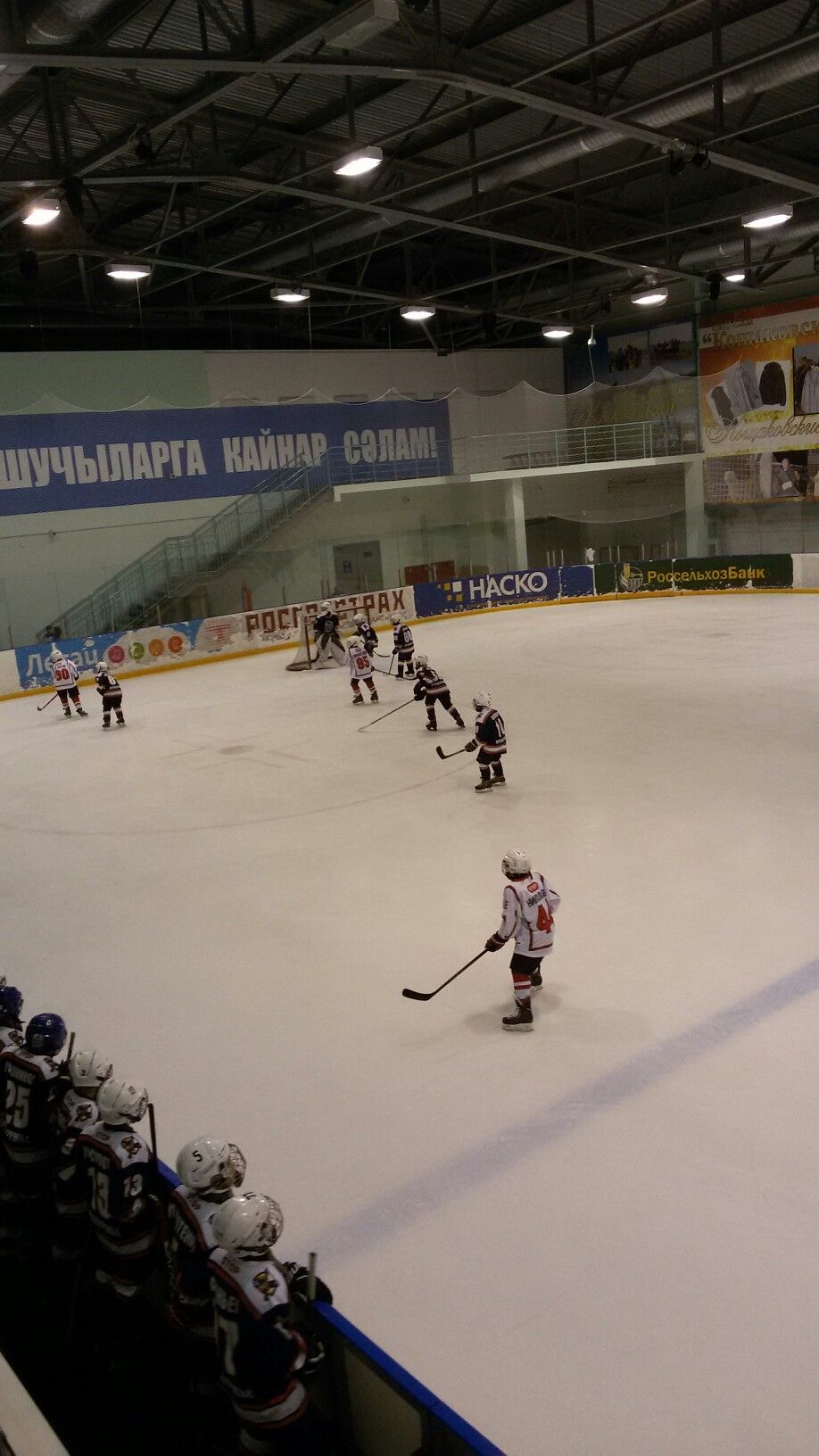 В Пестрецах на льду сражаются юные хоккеисты