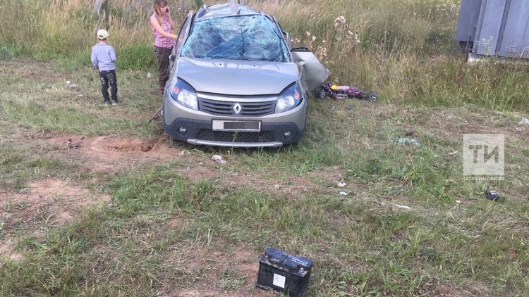 В Пестречинском районе водитель из Магнитогорска уснул за рулем и вылетел с трассы