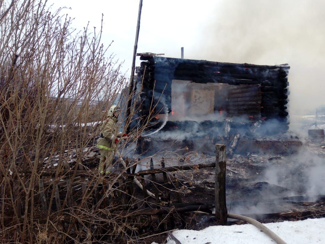 Благодаря сработавшему пожарному извещателю, хозяева сгоревшего дома в Пановке остались живы