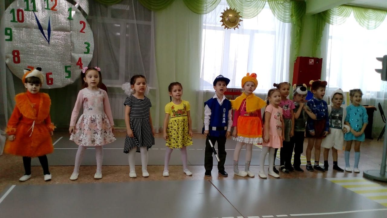 В Пестречинском детском саду «Солнышко» прошло мероприятие по правилам дорожного движения