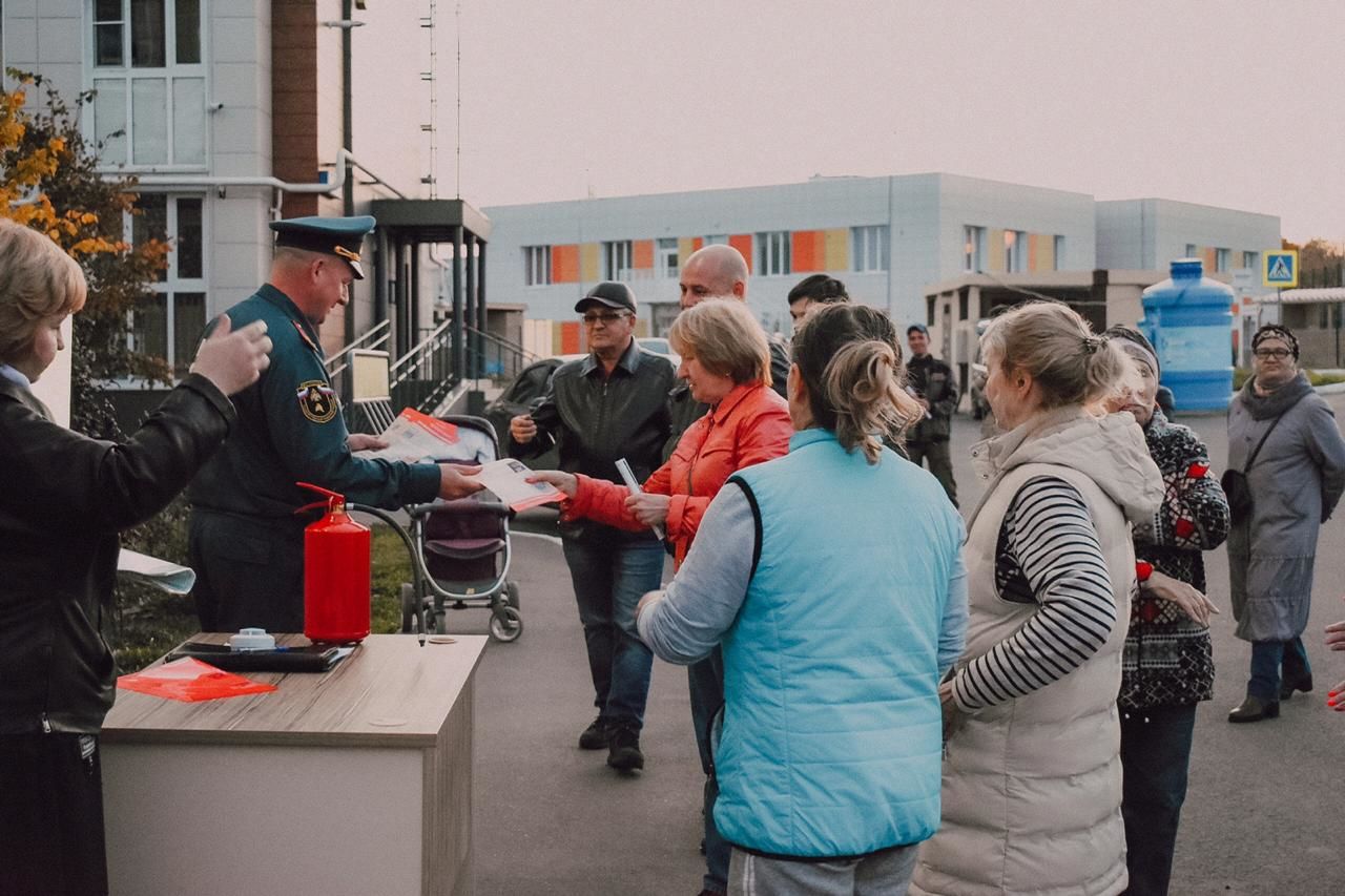 В Царево для жителей провели инструктаж по пожарной безопасности