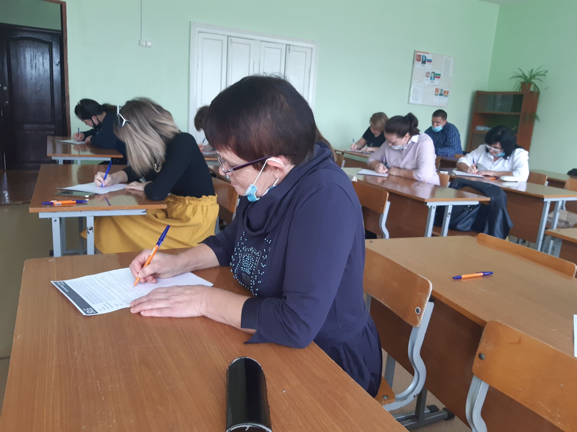 В Пестречинском районе состоялась всемирная образовательная акция «Татарча диктант»