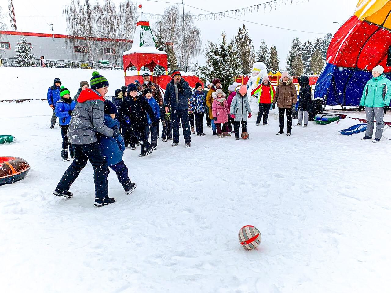 В Пестречинском детском городке прошли зимние забавы