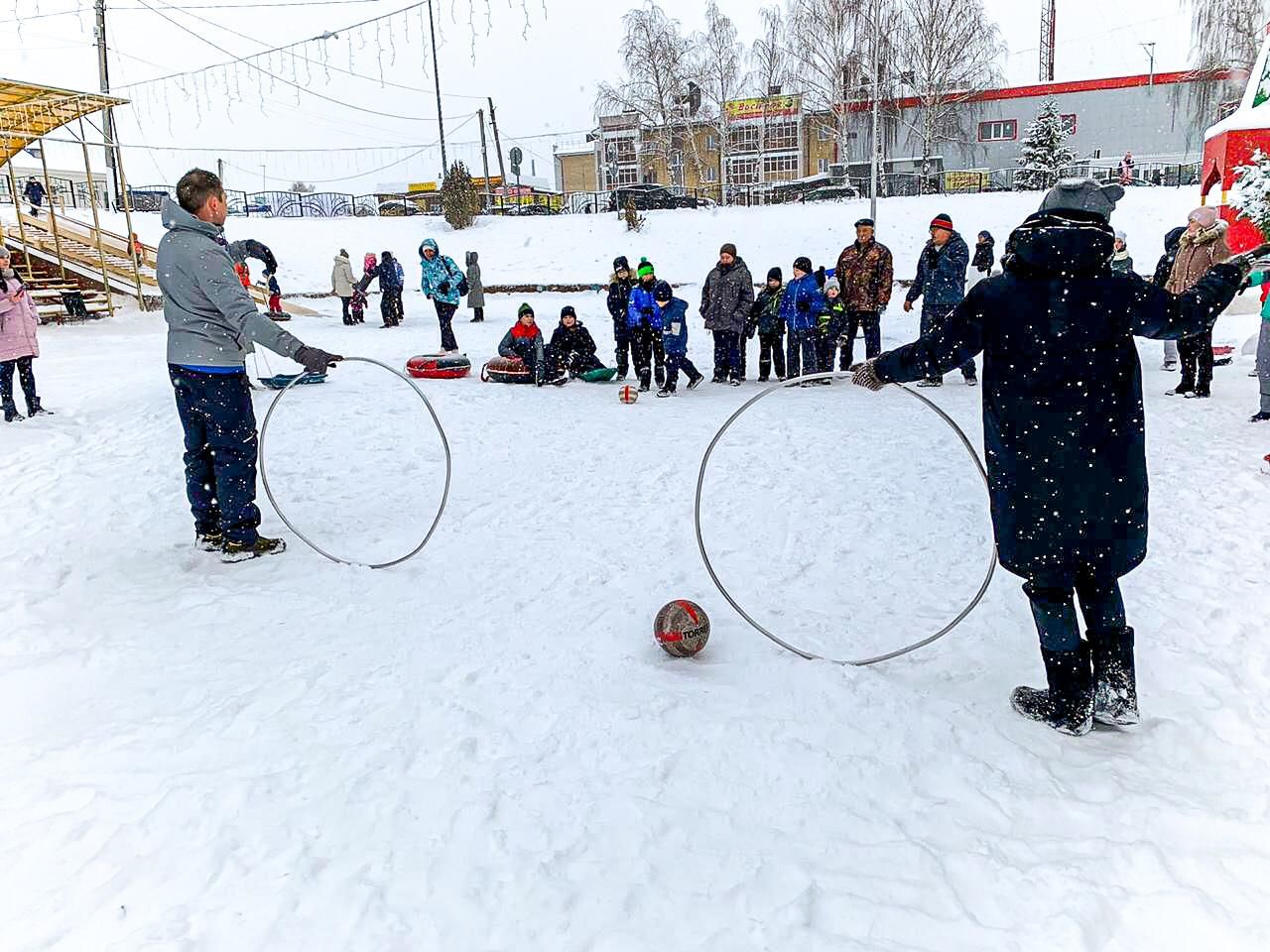 В Пестречинском детском городке прошли зимние забавы