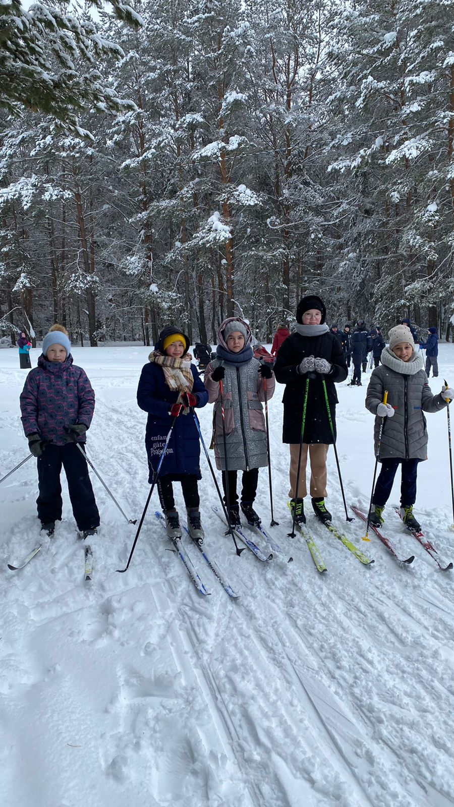 Шалинские школьники соревновались в лыжных гонках
