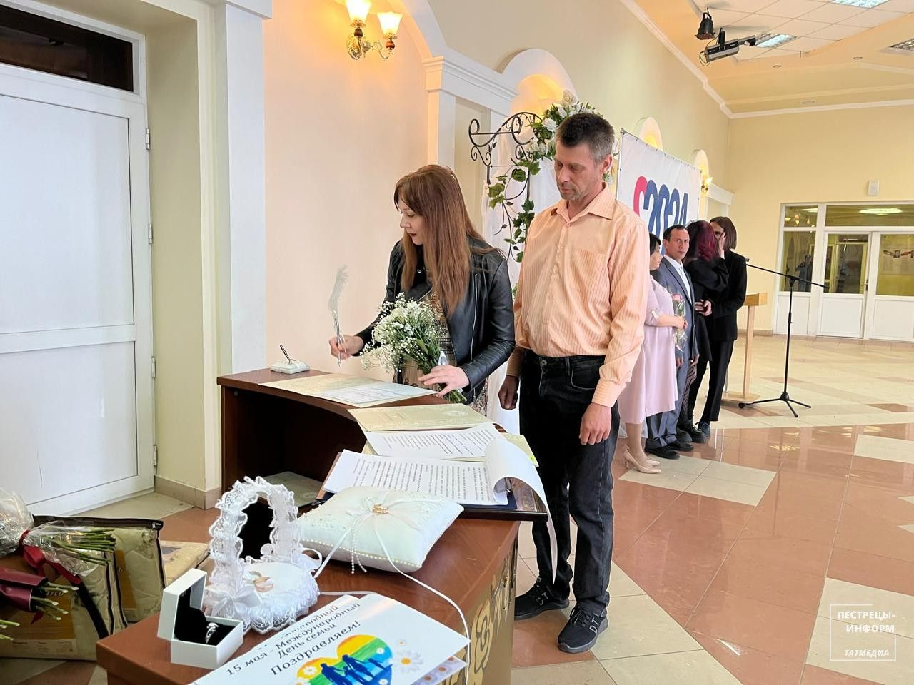 В День семей в Пестрецах поженились три пары