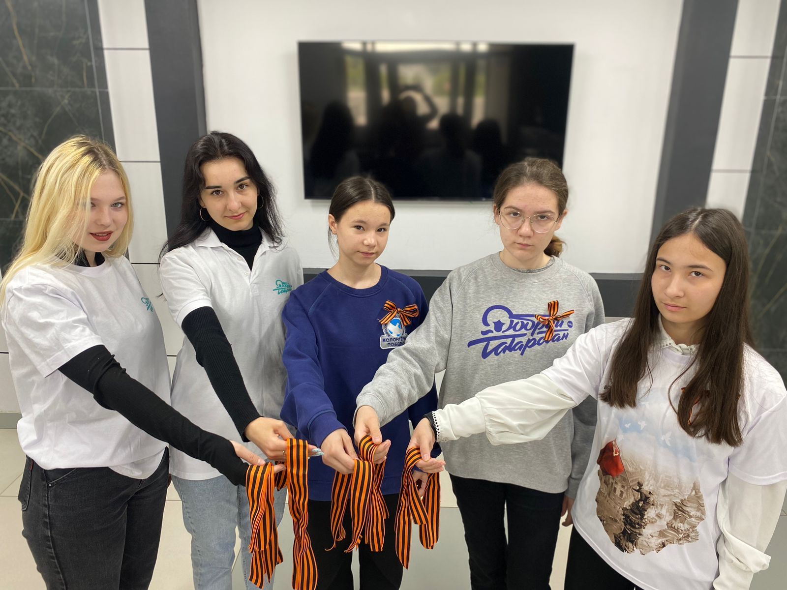 В исполкоме Пестречинского района прошла Всероссийская акция «Георгиевская ленточка»