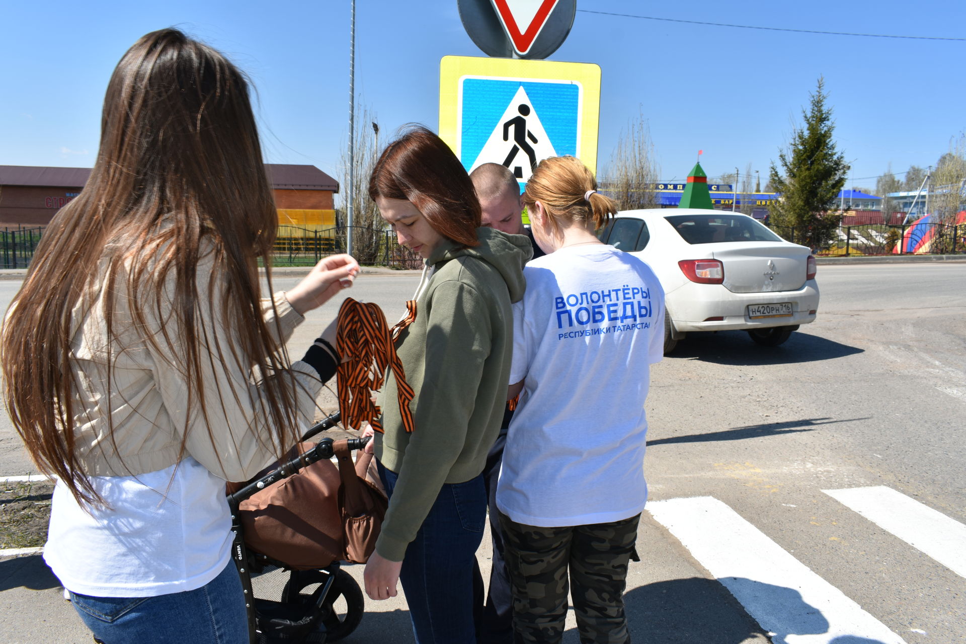 В Пестречинском районе продолжается акция «Георгиевская ленточка»