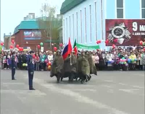 В Пестрецах прошел праздничный парад ко Дню Победы