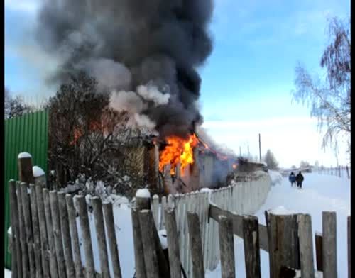 В деревне Петрово Пестречинского района произошел пожар