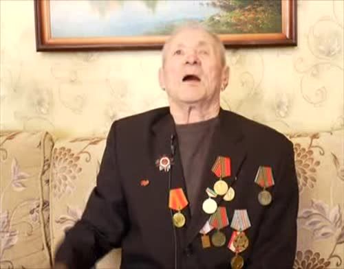 Ветеран Михаил Иванович Гришахин  делится своими воспоминаниями