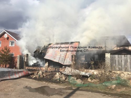 В деревне Куюки в ходе пожара полностью сгорела баня