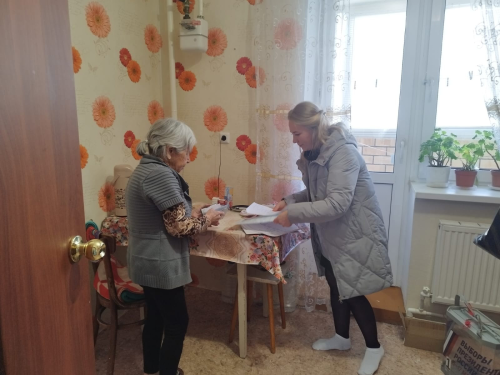 Жительница Пестрецов по состоянию здоровья решила проголосовать дома