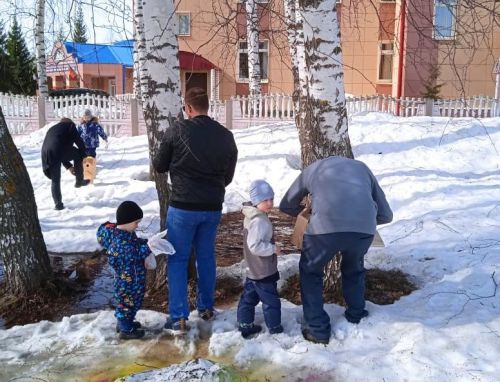 У пестречинского детского сада «Каенкай» появились новые скворечники