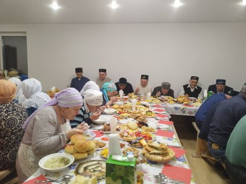 В мечети села Чита общими силами жителей провели ифтар-меджлис