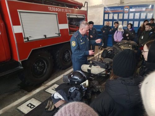 Пестречинские ученики посетили пожарную часть