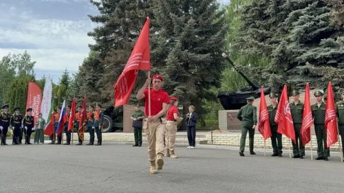 Юнармейцы Пестречинского района получили знамя имени Героя Советского Союза Петра Гаврилова