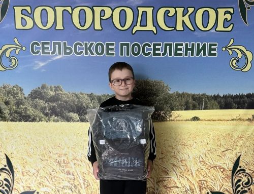 В селе Богородское 20 детей получили рюкзаки к школе