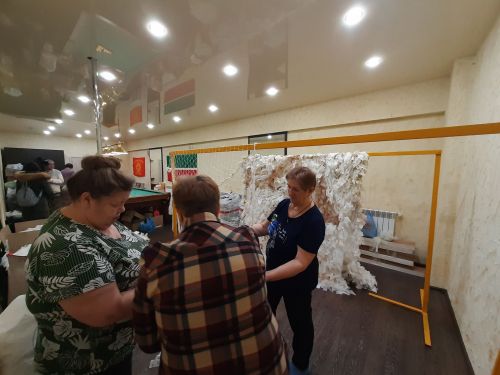 Плетение маскировочных сеток