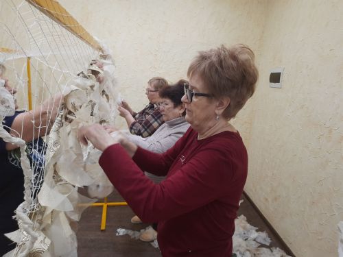 Плетение маскировочных сеток