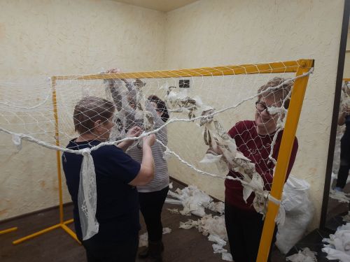 Плетение маскировочных сеток