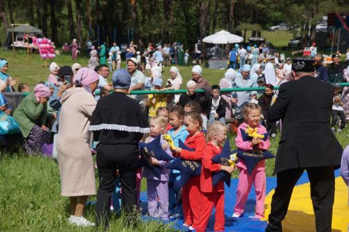 Мусульманский сабантуй  в селе Шали