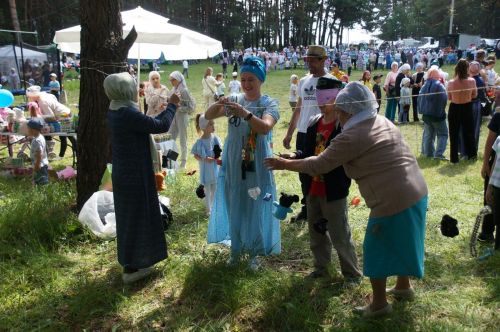 Мусульманский сабантуй  в селе Шали
