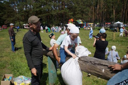 Мусульманский сабантуй  в селе Шали