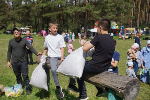 Мусульманский сабантуй  в селе Шали
