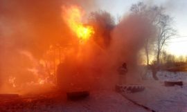 Сегодня в Пестречинском районе произошел пожар