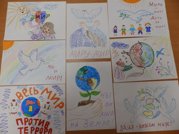 Дети в рисунках отразили свое отношение к терроризму