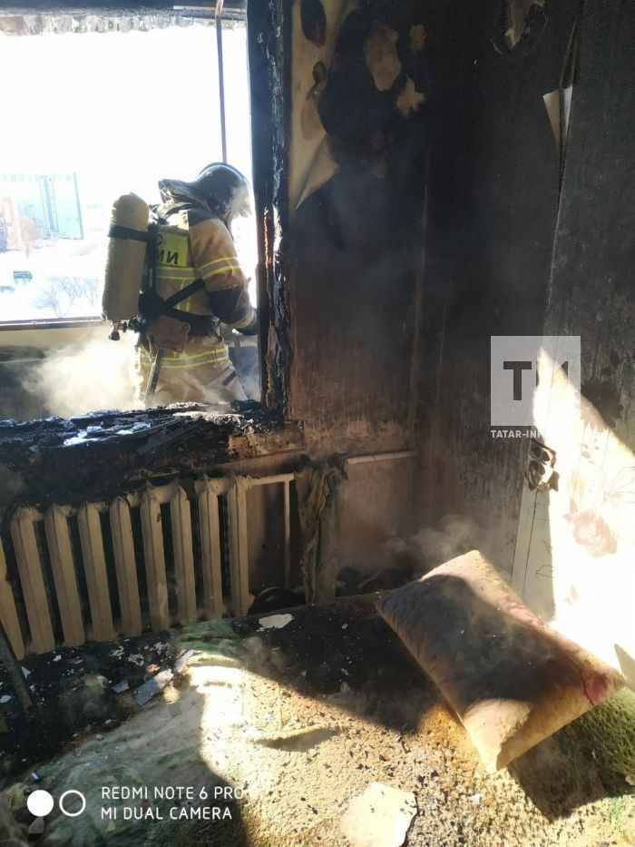 В Татарстане из-за солнечных лучей произошел пожар в квартире в пятиэтажке