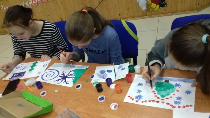 В Шигалеевском сельском доме культуры состоялся конкурс рисунков "Зимние узоры"