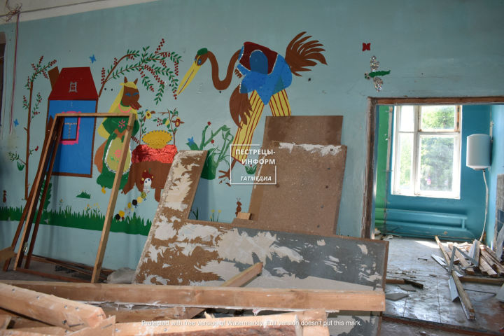 В Тат.Ходяшевском детском саду проходит капитальный ремонт