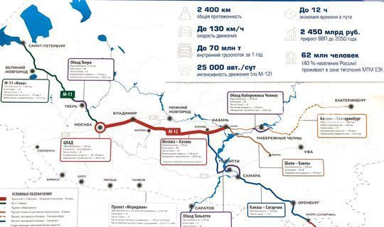 Трасса Москва – Казань станет самым масштабным дорожным проектом в России
