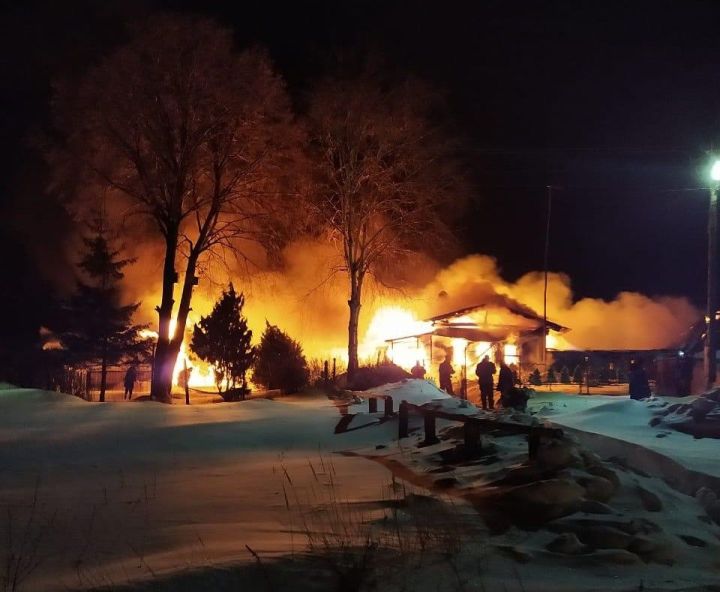 В селе Белкино Пестречинского района произошёл пожар