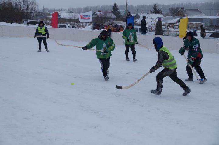В Пестречинском районе проходит новый турнир по хоккею на валенках