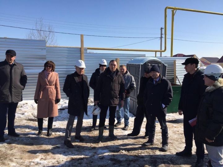 Глава района Ильхам Кашапов посетил строящийся детский сад в селе Богородское