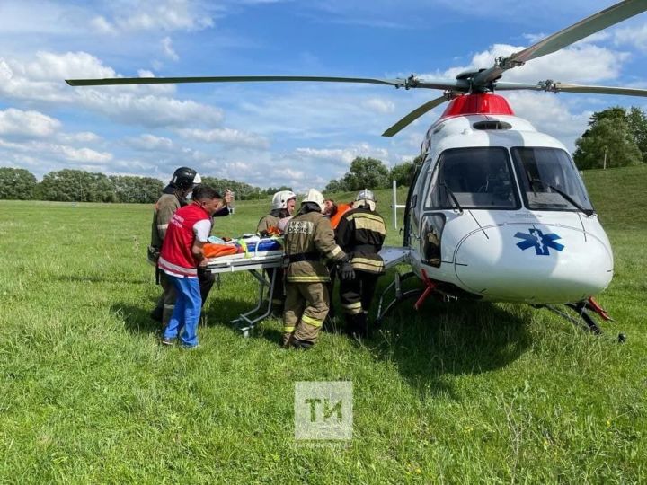 Вертолет санавиации РКБ впервые забрал пострадавшего прямо с места ДТП