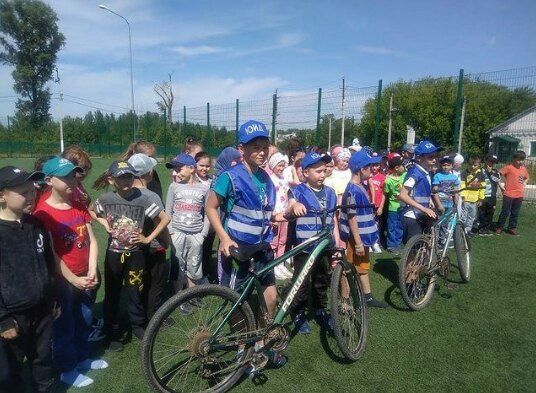 В пришкольных лагерях Пестречинского района прошла акция «Юный велосипедист»