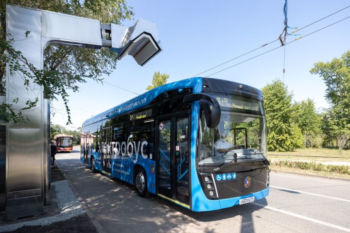 На улицах Казани начали тестировать первые электробусы
