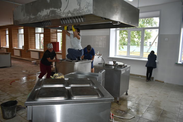 В Пестречинской второй и Старо-Шигалеевской школах идет ремонт пищеблоков