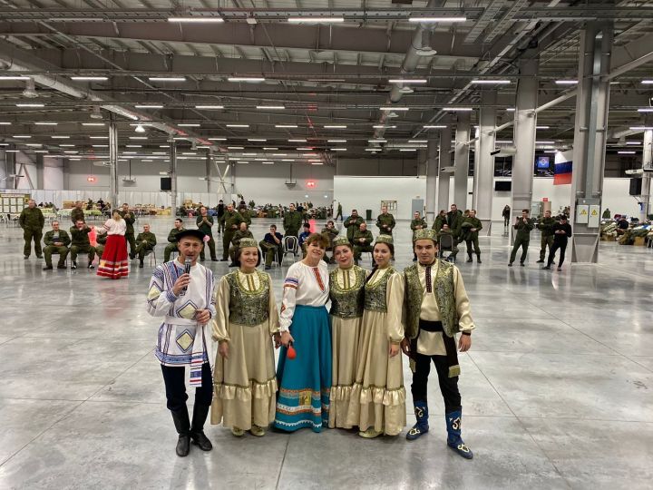 Пестречинские ансамбли приняли участие на концерте для мобилизованных татарстанцев