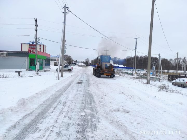 Как в Пестречинском районе встретили первый сильный снегопад
