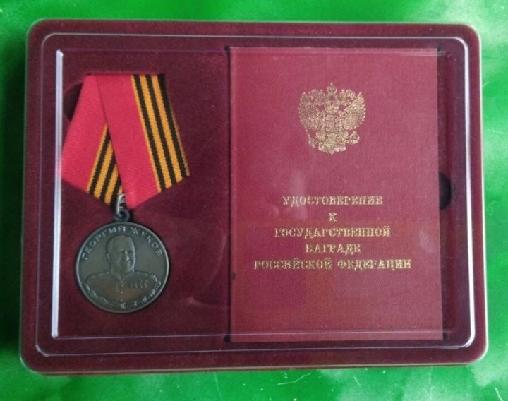 Питрәч районында туып үскән егетне Жуков медале белән бүләкләделәр