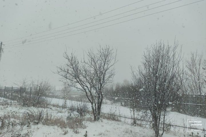 В Пестречинском районе ожидаются метель, снег и до −2 градуса