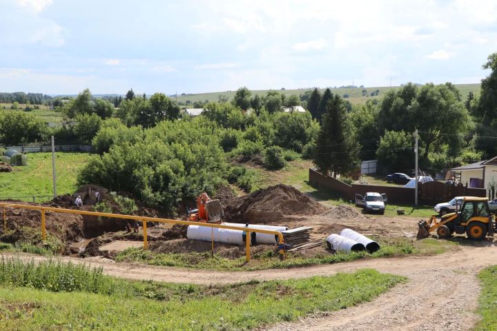 В Тат.Ходяшево ремонтируют мост