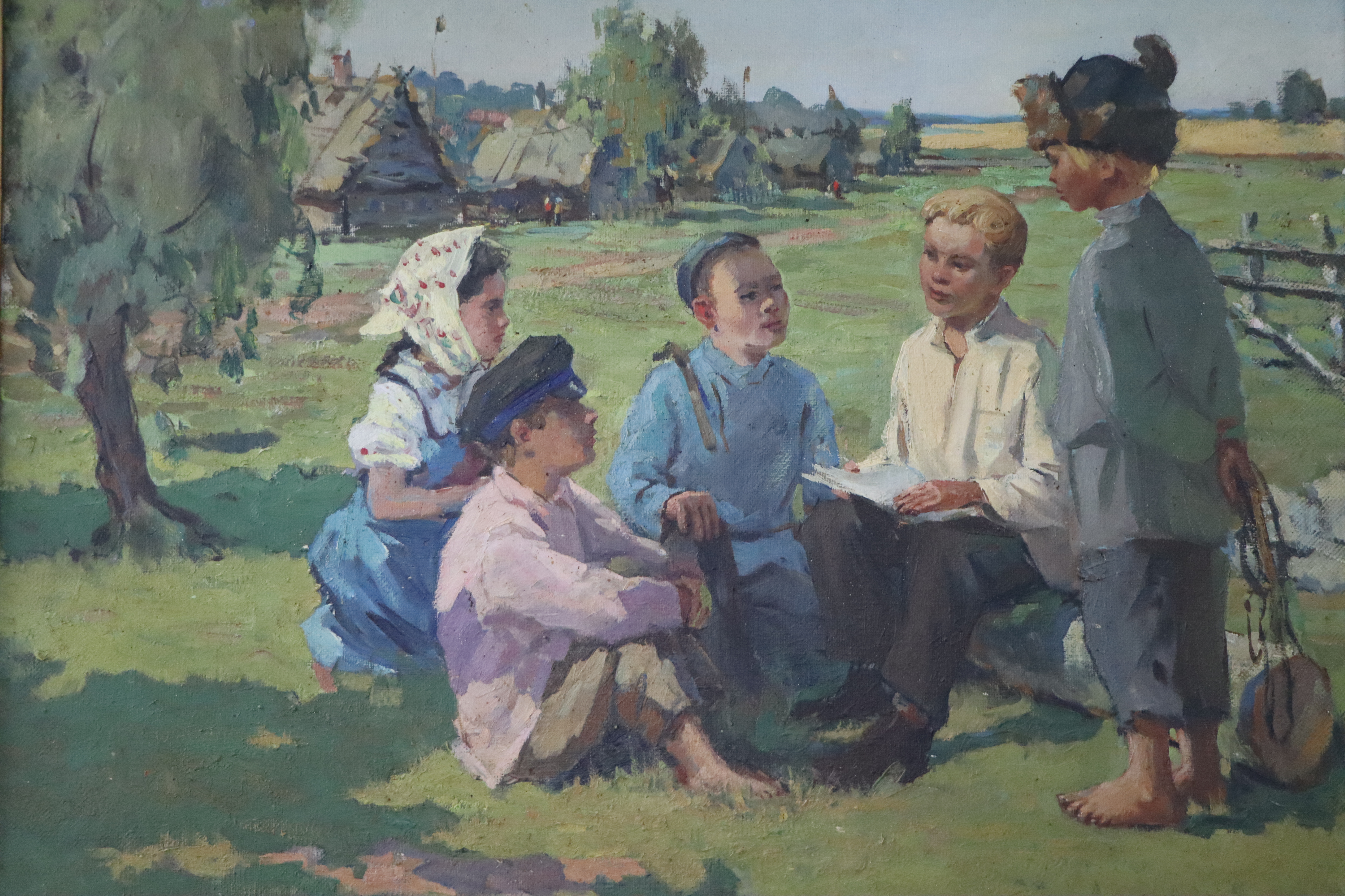Володя Ульянов Кокушкинода. Рәссам: Б.С.Соколов.
