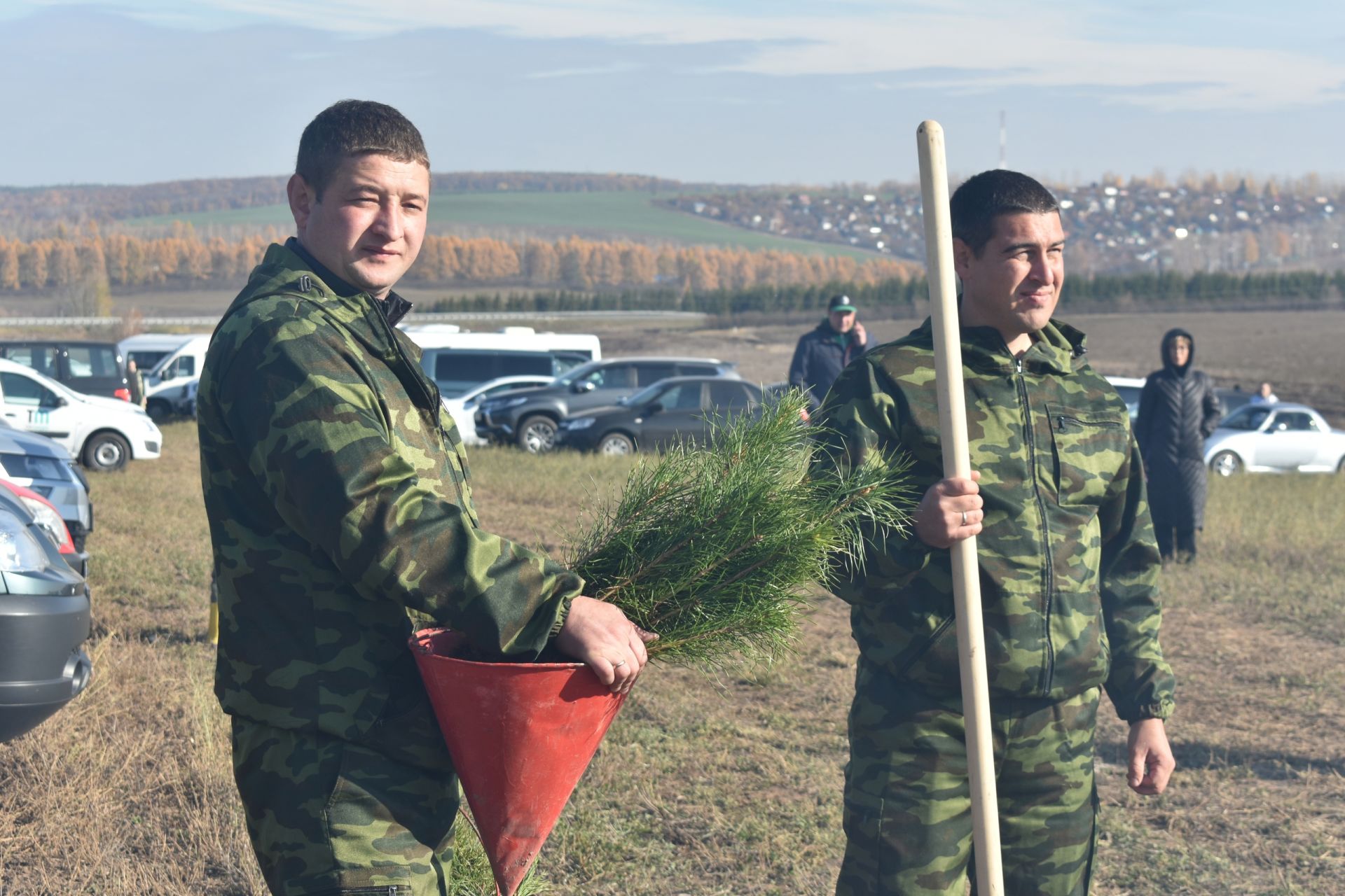 В Старом Шигалеево посадили примерно 40 тысяч деревьев